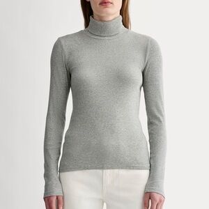 Etro Light Gray Ribbed Turtleneck